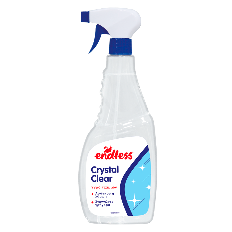Υγρό Τζαμιών Crystal Clear - brilliantclean